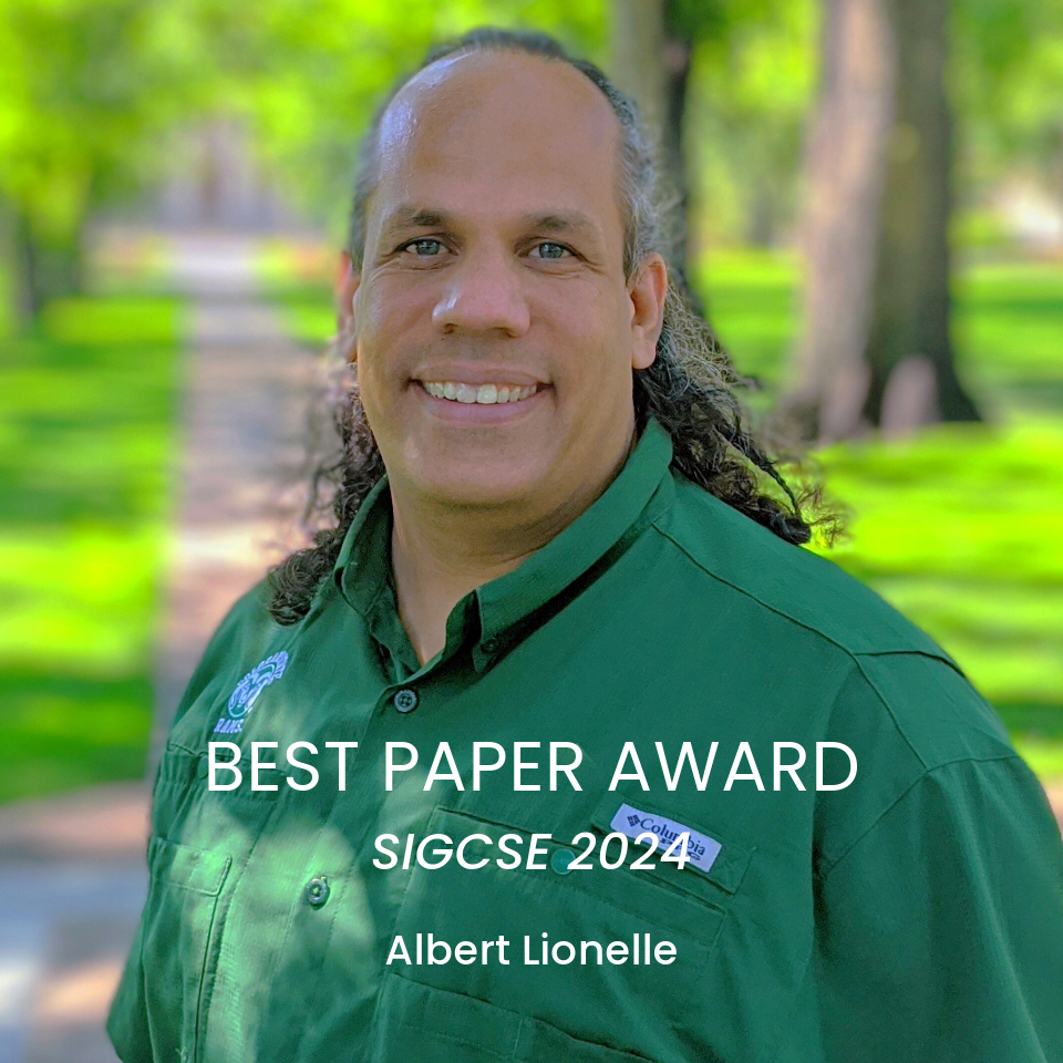 SIGCSE Best Paper Award winner Albert Lionelle