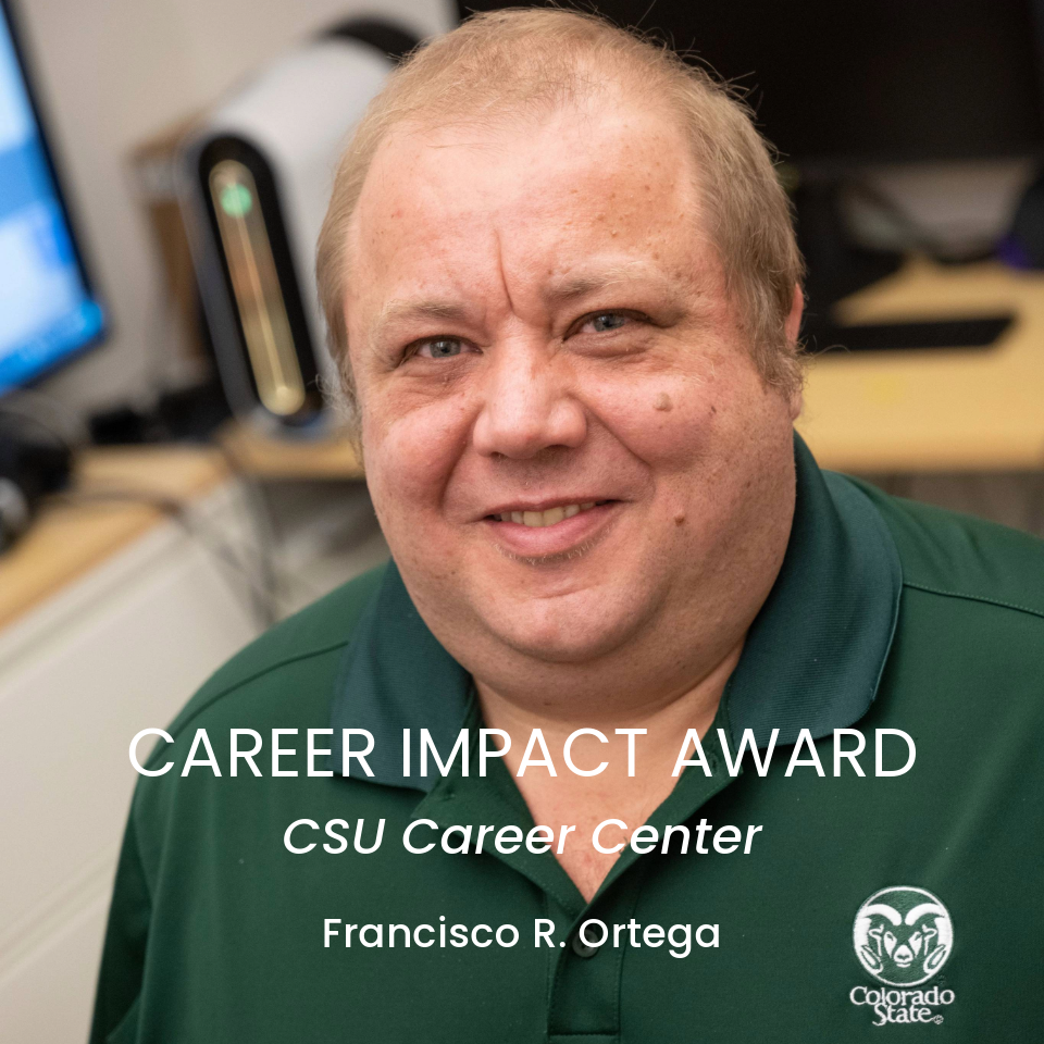 Assistant Professor Francisco R. Ortega recipient of Career Impact Award