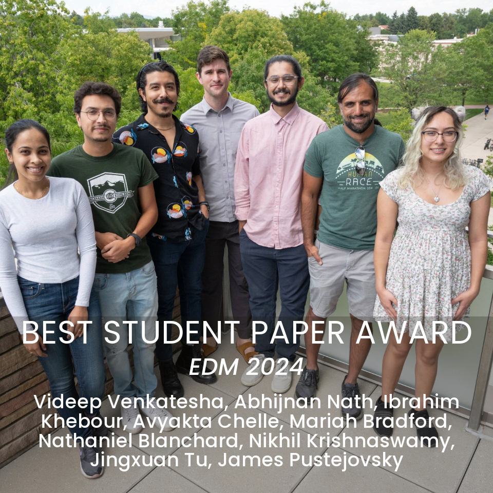 EDM 2024 conference Best Student Paper Award recipients